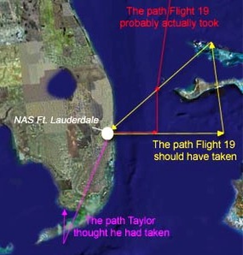 Location The Bermuda Triangle Flight 19